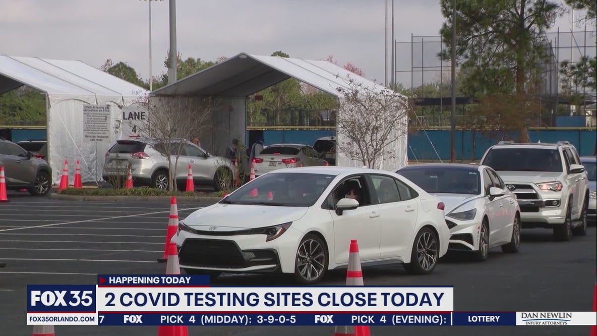 2 COVID testing sites close today